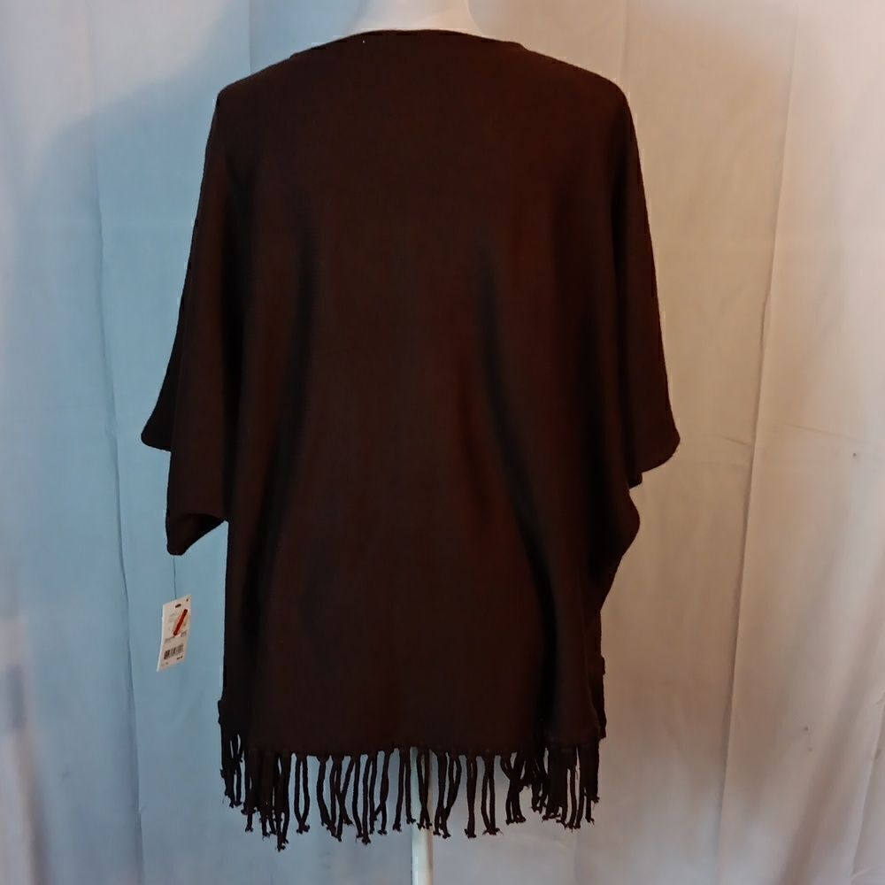 Macy's NY Collection Fringed Sweater - Picture 4 of 9